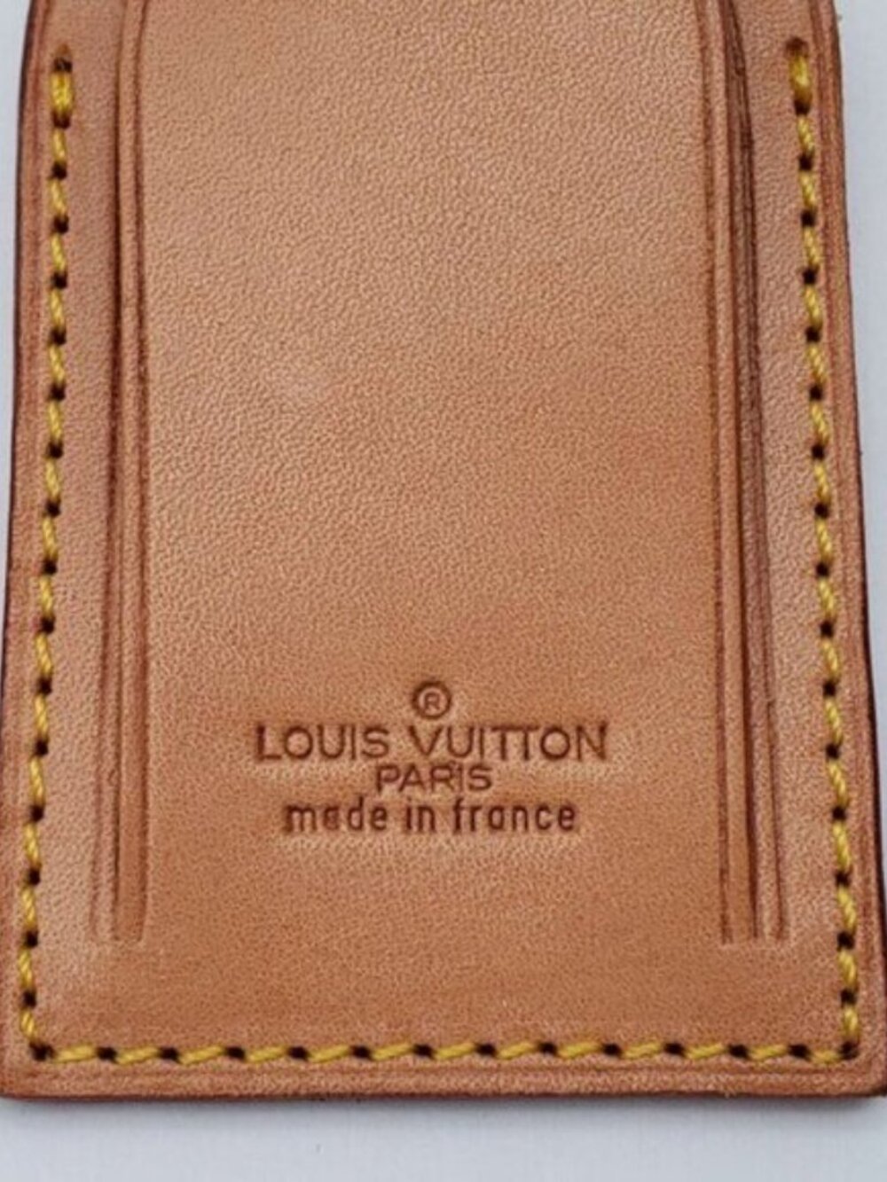🔐 100% Authentic Louis Vuitton Name Tag / Luggage Tag with Gold Padlock - Picture 10 of 12